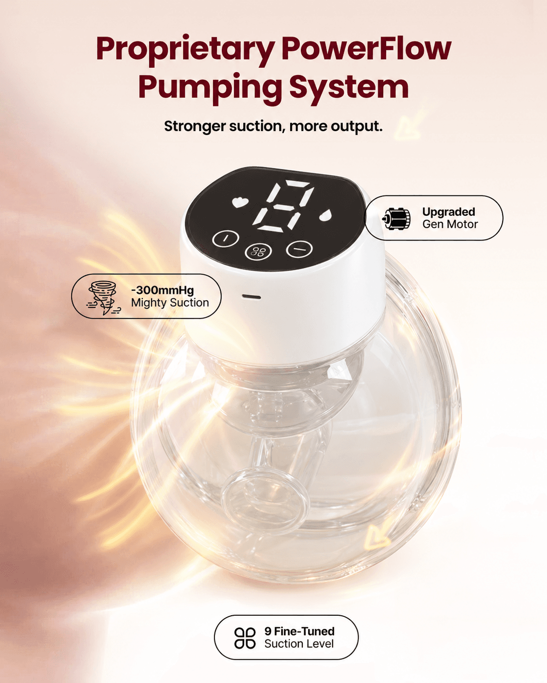 Pumping system: adjustable suction and multiple levels